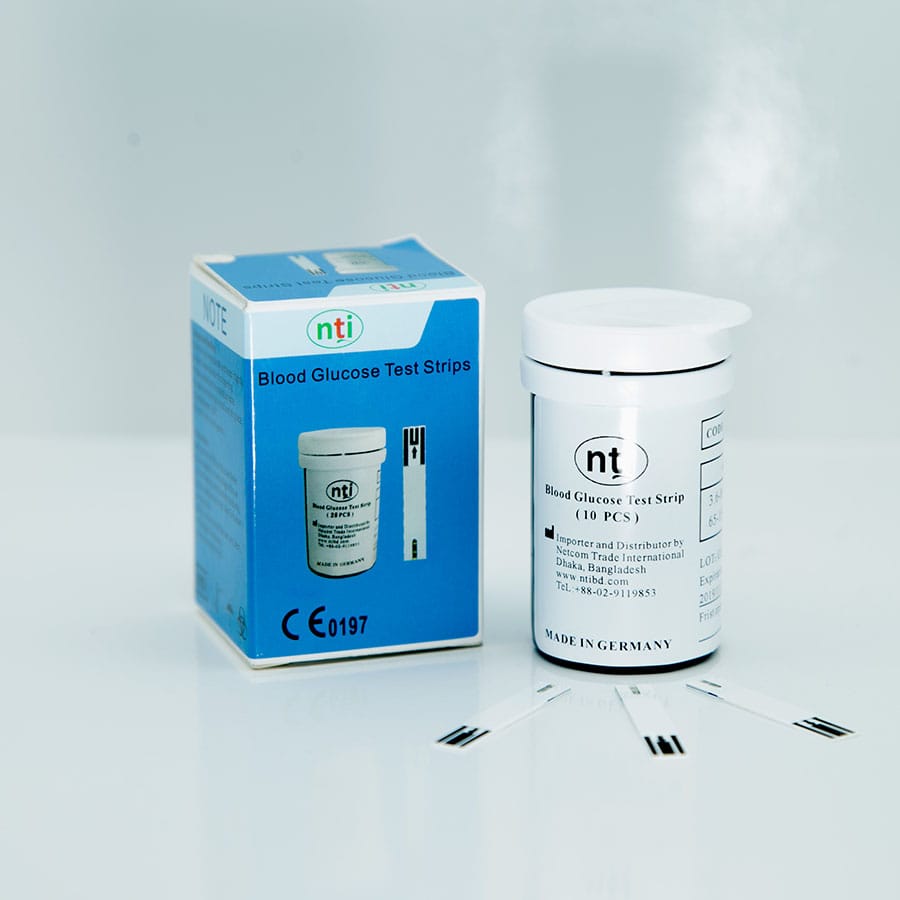 NTI Blood Glucose Test Strips (Code Free)- 25 pc Box