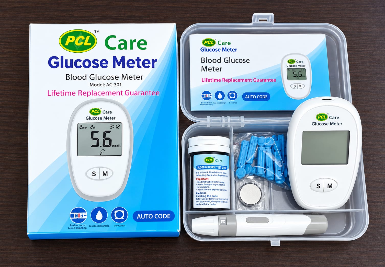PCL Care Glucose Meter (Model AC-301)