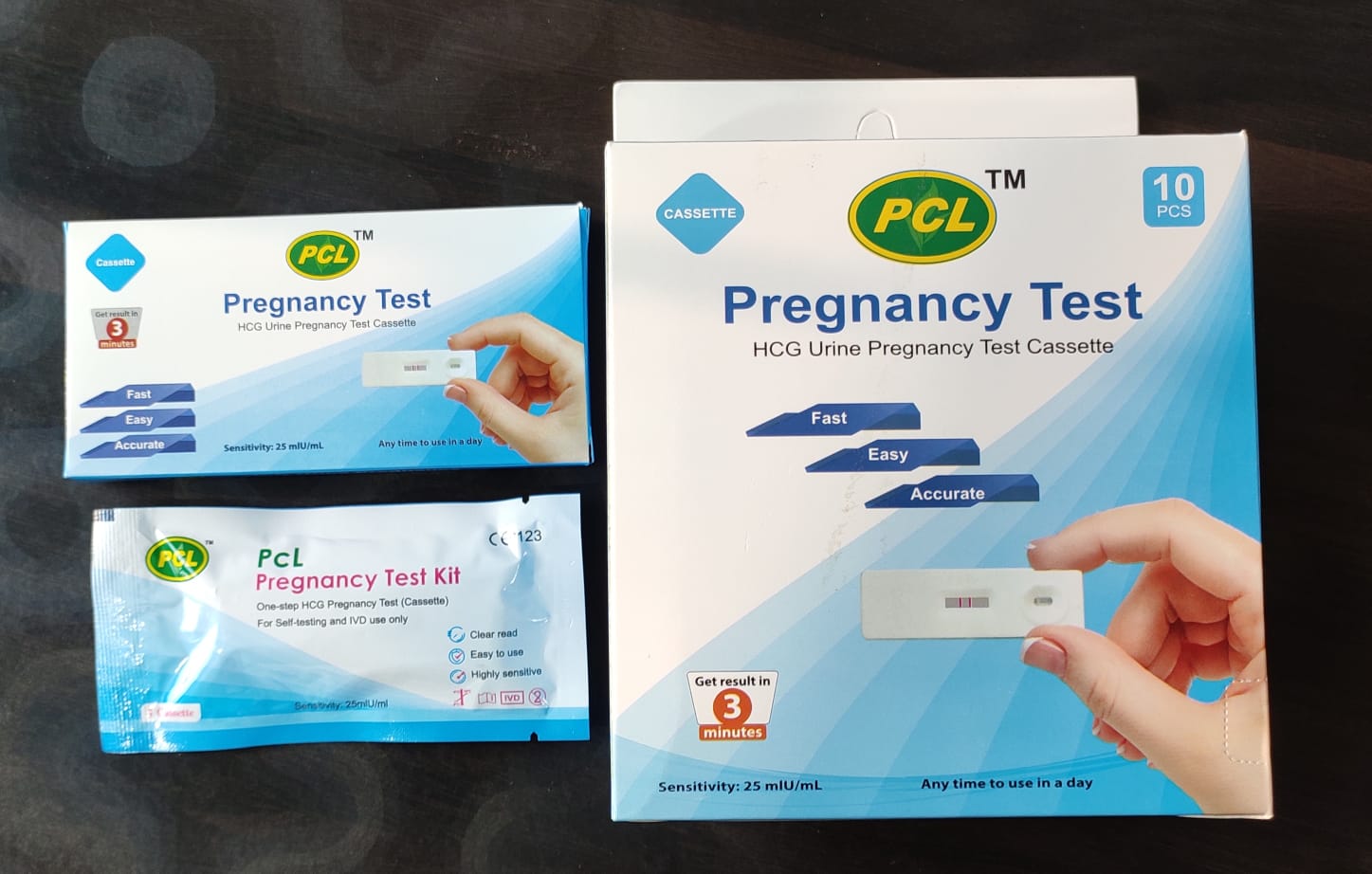 PCL Pregnancy Test Cassette- 10 pc Box